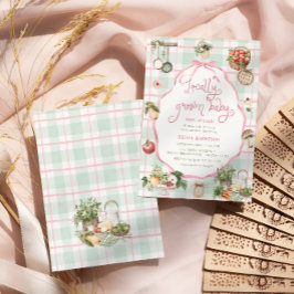 Lokal gezüchtete Baby-Bauern Markt Girl-Baby-Dusch Einladung