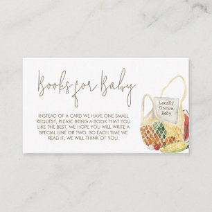 Lokal gezüchtete Bauer Marktbücher für Kinder Begleitkarte