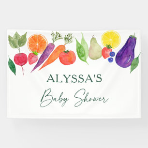 Lokal gezüchtete Bauern Market Baby Shower Banner