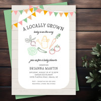 Lokal gezüchtete Bauern Market Baby Shower