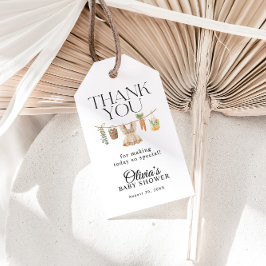 Lokal gezüchtete Bauern Market Baby Shower Geschenkanhänger