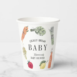 Lokal gezüchtete Bauern Market Baby Shower Pappbecher