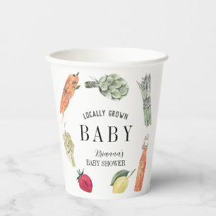 Lokal gezüchtete Bauern Market Baby Shower Pappbecher