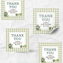 Lokal gezüchtete Bauern Market Baby Shower Quadratischer Aufkleber