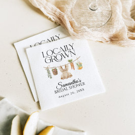 Lokal gezüchtete Bauern Market Baby Shower Serviette