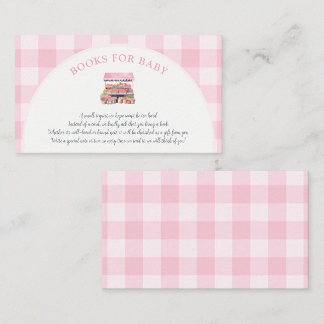 Lokal gezüchtete Mädchenduschenbücher für Kinder Begleitkarte (Vorne/Hinten)