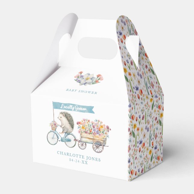 Lokal gezüchtete Niedliche Igel Frühjahrsdusche Geschenkschachtel (Vorderseite)