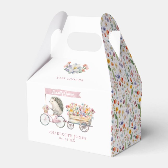 Lokal gezüchtete Niedliche Igel Frühjahrsdusche Geschenkschachtel (Vorderseite)