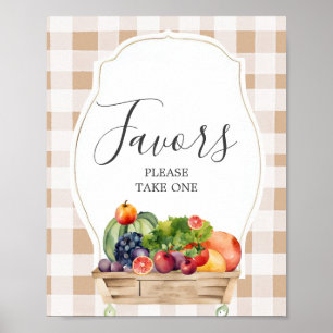 Lokal gezüchtete Veggies Bauer Baby Duwer favorisi Poster