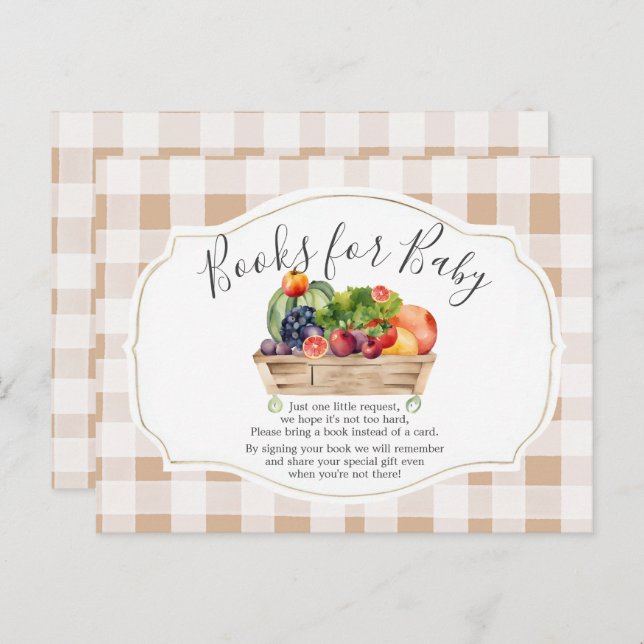 Lokal gezüchtete Veggies Bauer Market Books for Ba Postkarte (Vorne/Hinten)