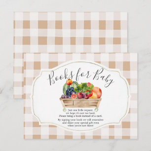 Lokal gezüchtete Veggies Bauer Market Books for Ba Postkarte