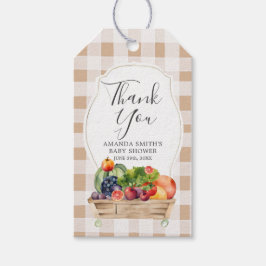 Lokal gezüchteter Veggies Bauer Markt Vielen Dank Geschenkanhänger