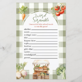 Lokal gezüchtetes Fresh Market Word Scramble Game