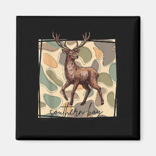 Lokal Südjunge Hirschjagd Tarndruck Outdoor Vinta Magnet