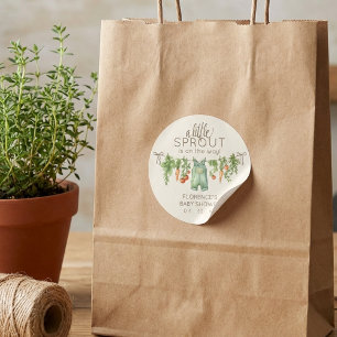 Lokale Babyparty mit regionalen Produkten Runder Aufkleber