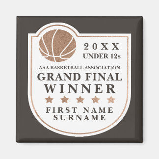 Lokale Basketball Grand Final Prize Trophy Keepake Magnet