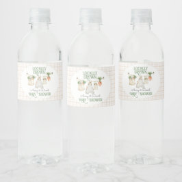 Lokale Bauern Markt Boho Babydusche Wasserflaschenetikett