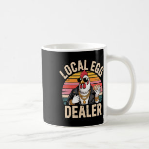 Lokale Eierhändler-Liste Farmer Lustiges Huhn Oste Kaffeetasse