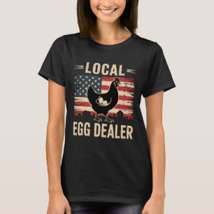 Lokale Eierhändler-Liste Farmer Lustiges Huhn Oste T-Shirt