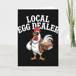 Lokale Eierhändler-Liste Ostern Lustiger Hühnerbau Karte