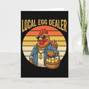 Lokale Eierhändler-Liste Ostern Lustiger Hühnerbau Karte