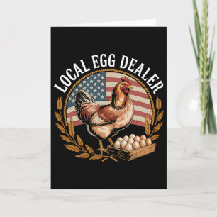Lokale Eierhändler-Liste Ostern Lustiger Hühnerbau Karte