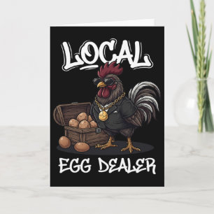 Lokale Eierhändler-Liste Ostern Lustiger Hühnerbau Karte