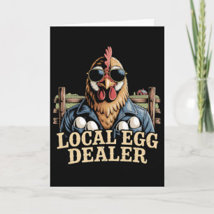 Lokale Eierhändler-Liste Ostern Lustiger Hühnerbau Karte