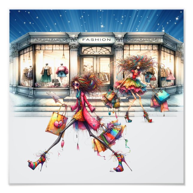 Lokale Einkäufe Fotodruck (Vorne)