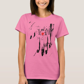 Lokale Liebe Ladys Night Pink Woman's T-Shirt