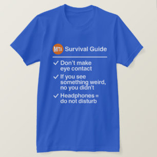 Lokale Regeln NYC-U-Bahn-Spaß T-Shirt