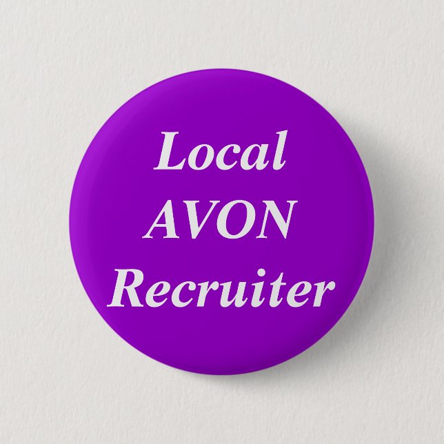 Lokaler AVON-Werbeoffizier rund Button (Vorderseite)