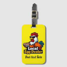 Lokaler Eierhändler, Gansta, Hahn. Gepäckanhänger