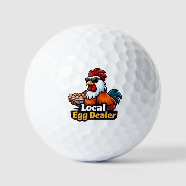 Lokaler Eierhändler, Gansta, Hahn. Golfball (Vorderseite)