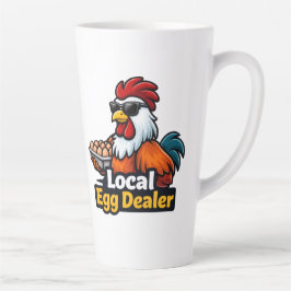 Lokaler Eierhändler, Gansta, Hahn. Milchtasse