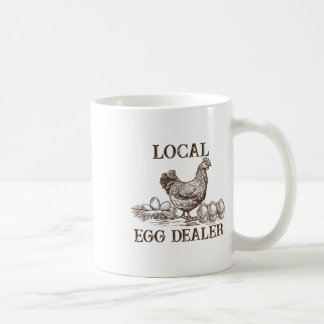 Lokaler Eierhändler Retro-Huhn Lustiger Bauer Oste Kaffeetasse