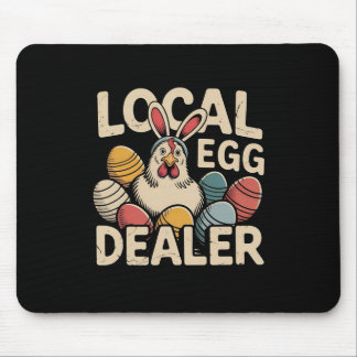 Lokaler Eierhändler Retro-Huhn Lustiger Bauer Oste Mousepad
