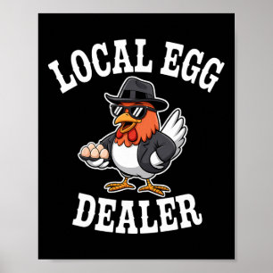 Lokaler Eierhändler-Verzeichnis Ostern Lustiger Hü Poster