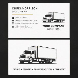 Lokaler Gütertransport-Service Visitenkarte
