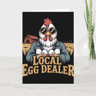 Lokales Eierhändler-Verzeichnis Ostern Lustiger Hü Karte