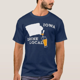 Lokales Handwerk Bier Iowa Drink Lokales Shirt