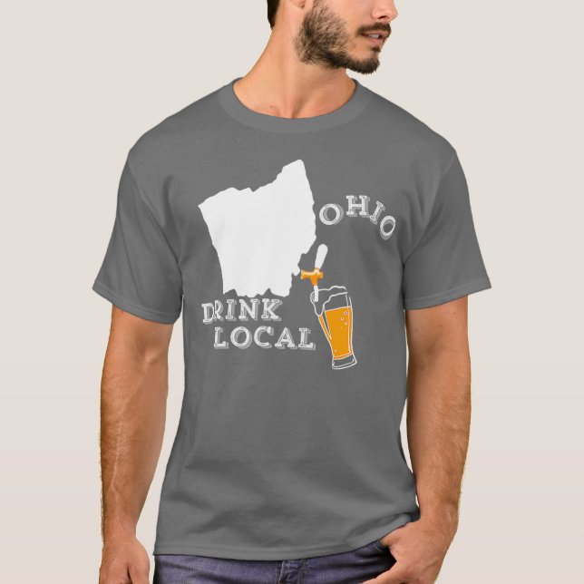 Lokales Handwerk Bier Ohio Drink Lokales Shirt (Vorderseite)