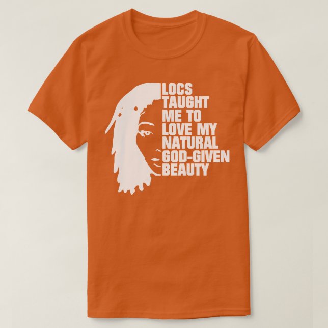 Lokalisiert das Zitat der Silhouette "Dreadlocks" T-Shirt (Design vorne)