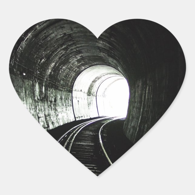 Lokaltunnel Herz-Aufkleber (Vorderseite)