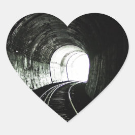 Lokaltunnel Herz-Aufkleber