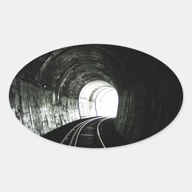 Lokaltunnel Ovaler Aufkleber (Vorderseite)