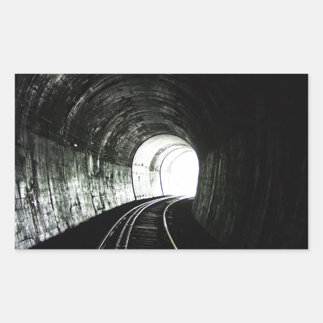 Lokaltunnel Rechteckiger Aufkleber (Vorderseite)