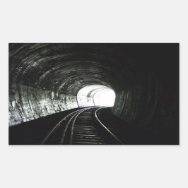 Lokaltunnel Rechteckiger Aufkleber