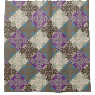Lokanui hawaiian quilt plumeria duschvorhang