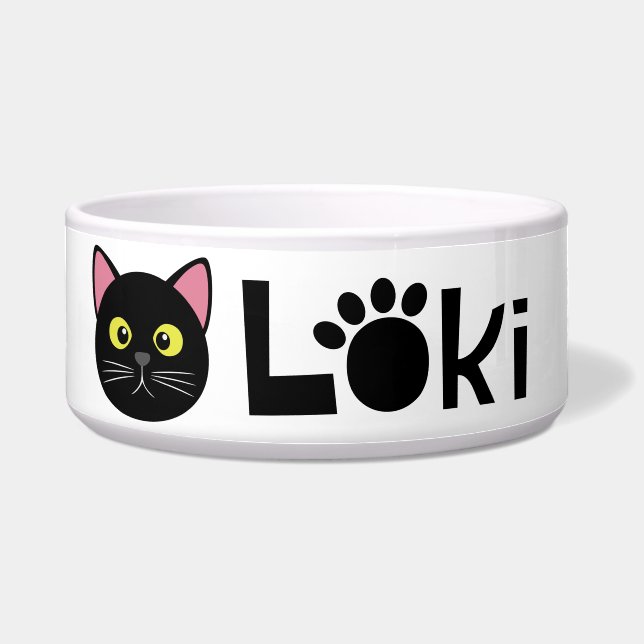 Loki Black Cat Bowl Napf (Vorderseite)